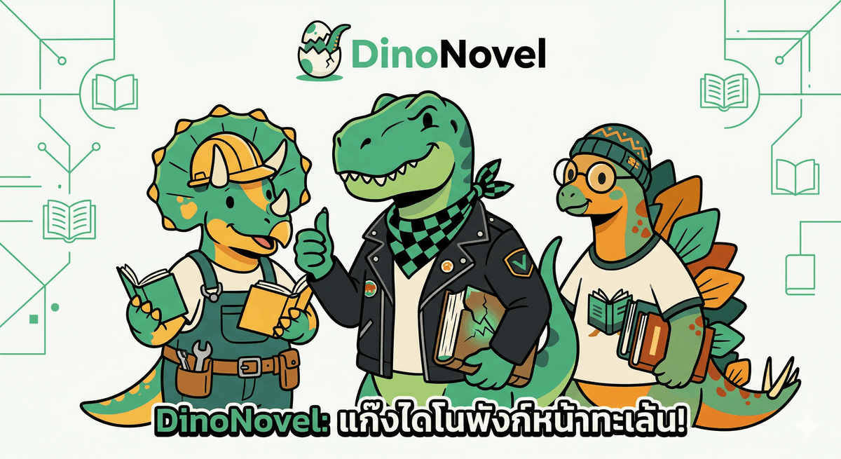 DinoNovel Mascot
